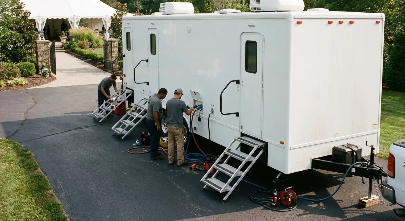 Luxury Restroom Trailer in Tulsa, OK