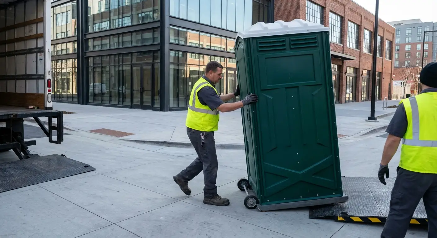 Portable restroom services in Tulsa Arts District