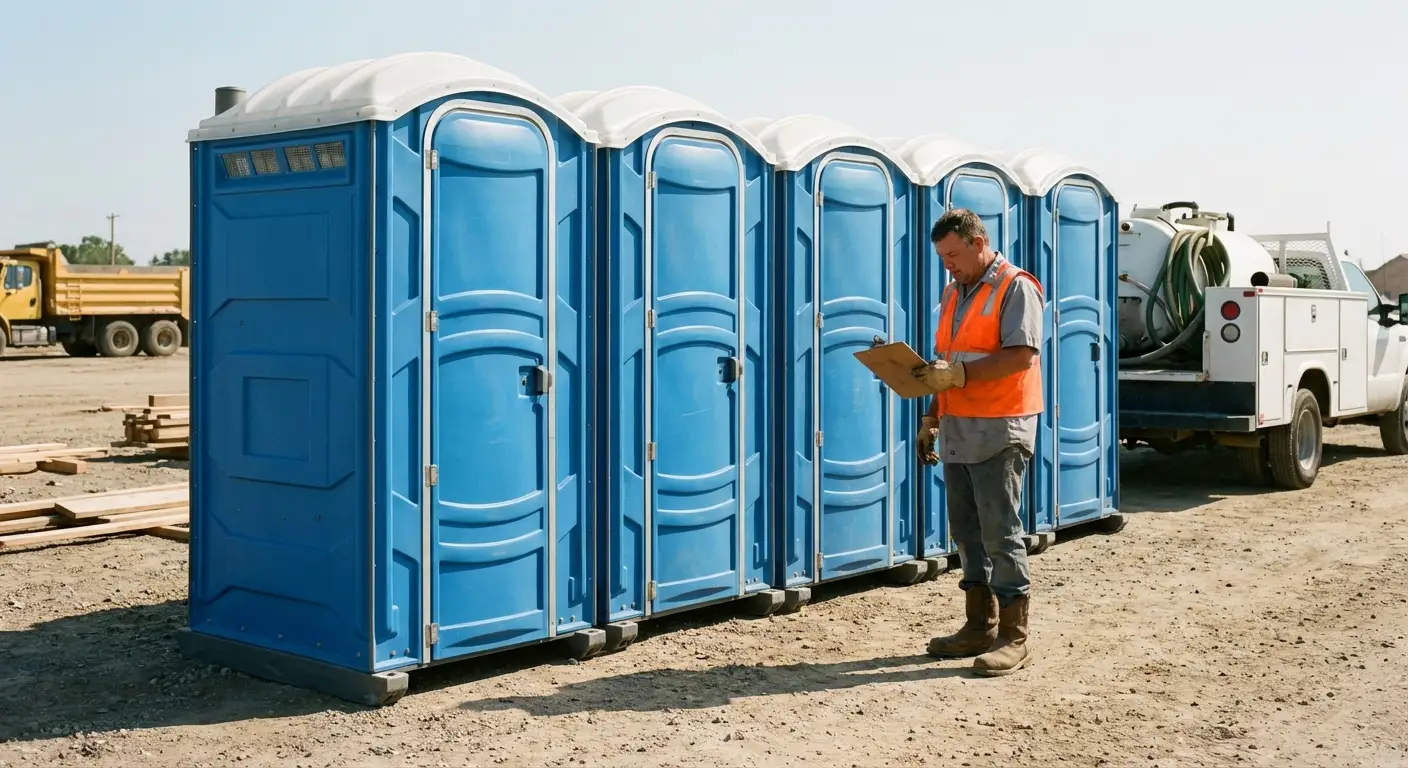 Portable toilet site planning and placement logistics in Tulsa, OK