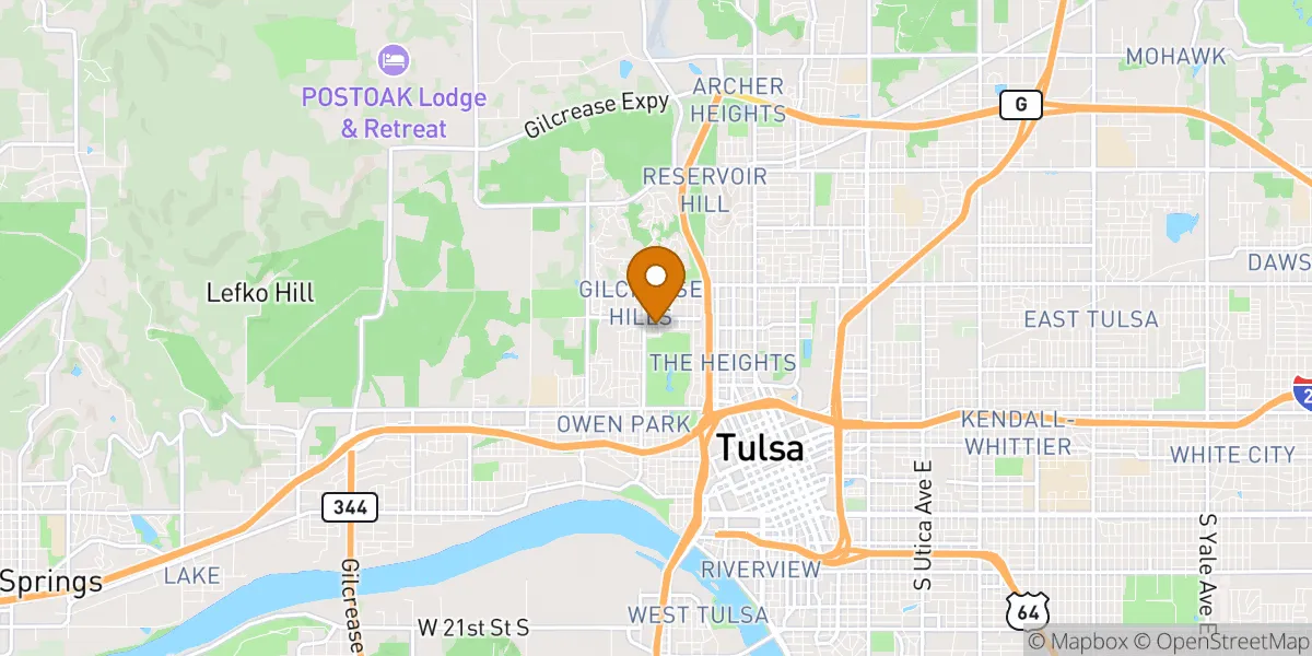  neighborhood map in Tulsa, OK