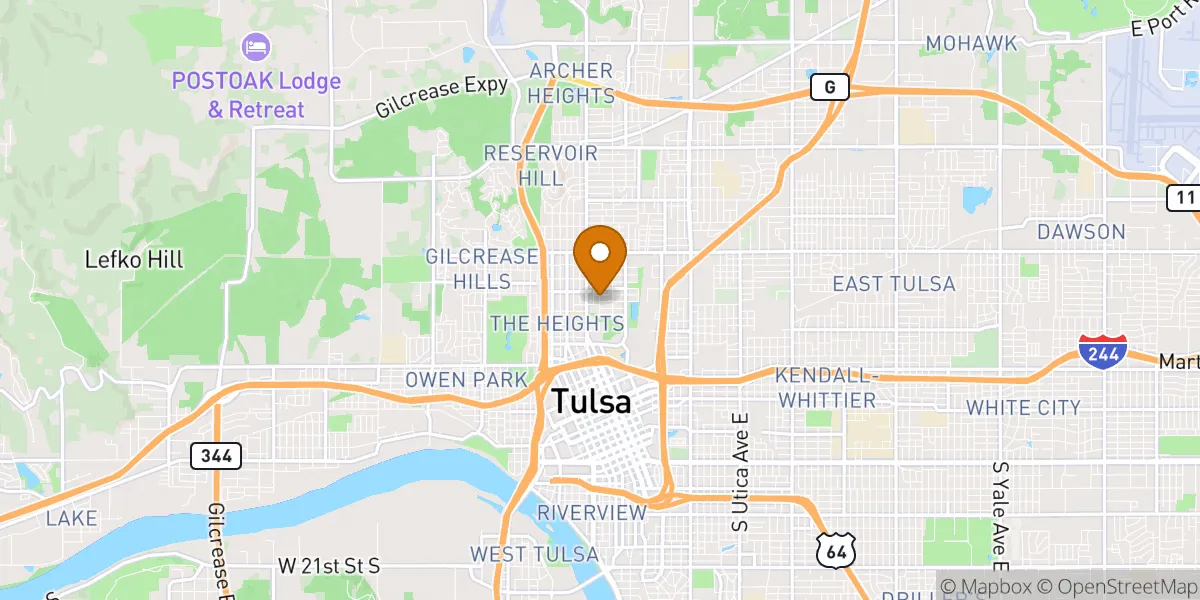  neighborhood map in Tulsa, OK