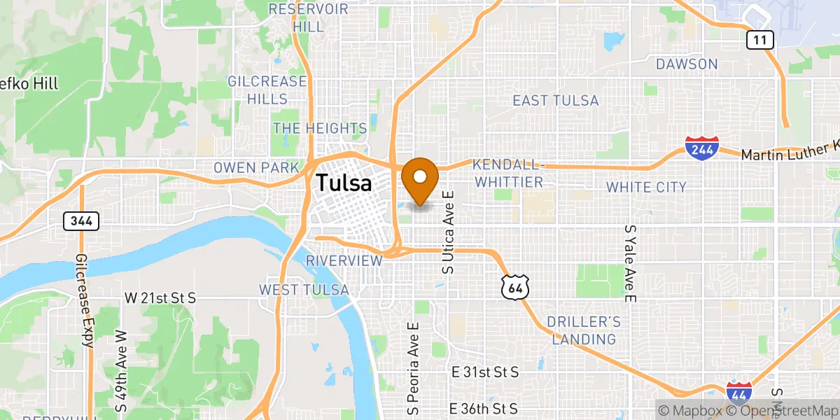  neighborhood map in Tulsa, OK