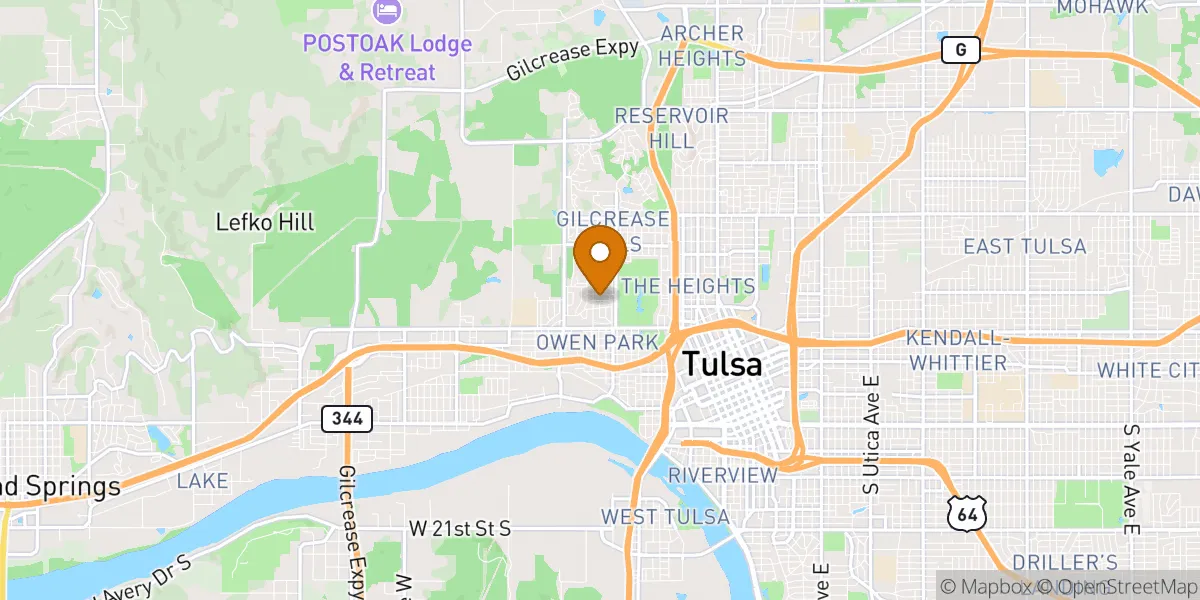  neighborhood map in Tulsa, OK
