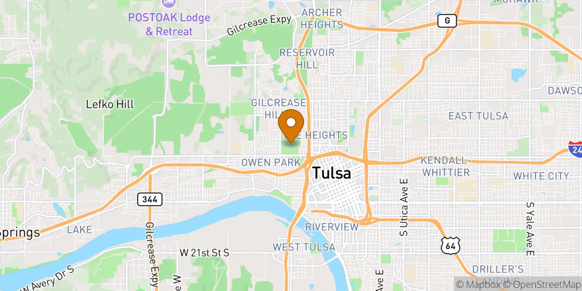  neighborhood map in Tulsa, OK