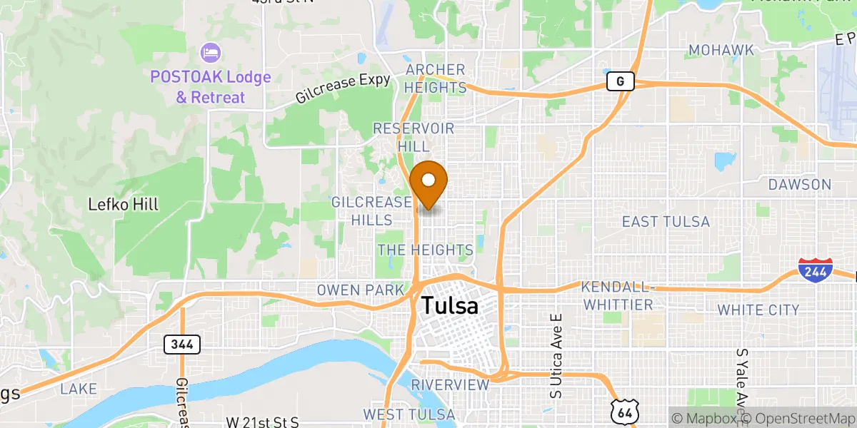  neighborhood map in Tulsa, OK