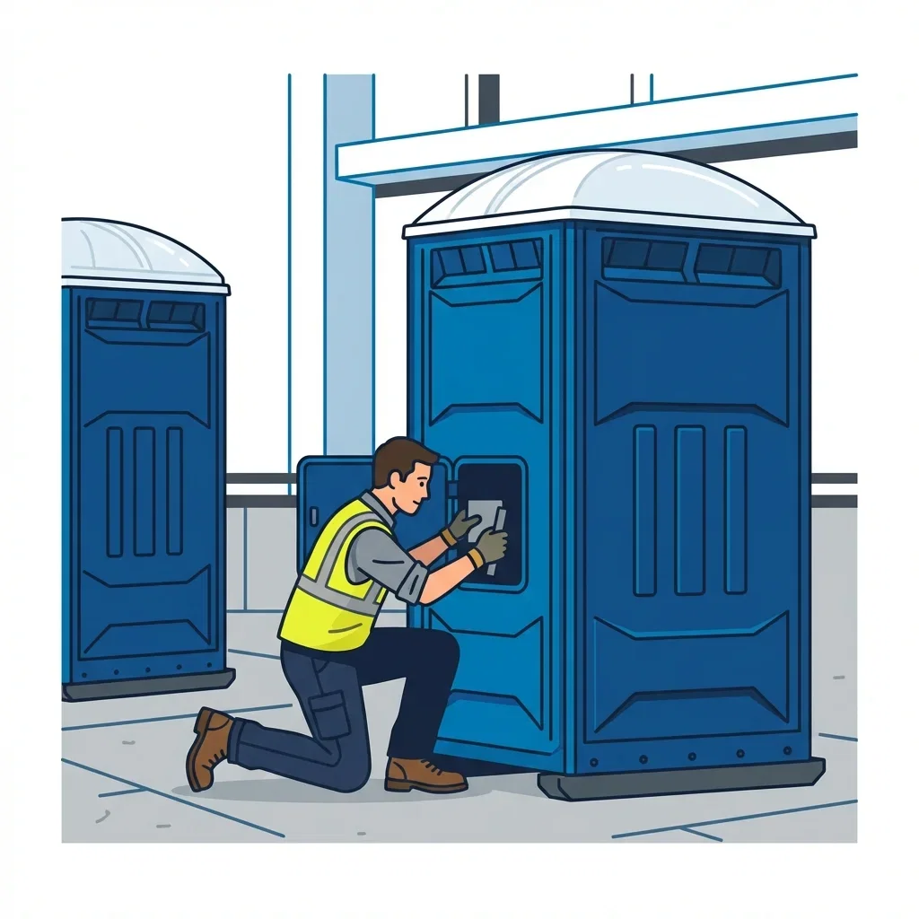 High-rise construction site sanitation logistics in Tulsa, OK